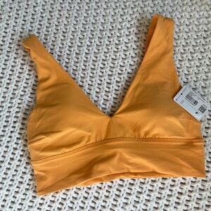 lululemon align v-neck bra c/d size 8 in mango dream